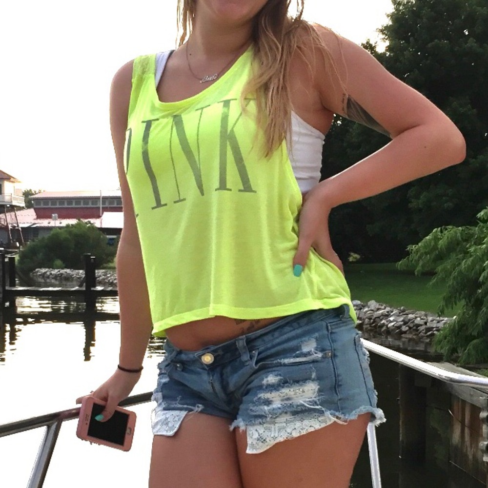 Yellow PINK Tank